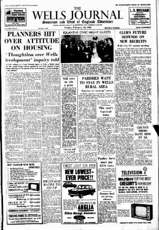 cover page of Wells Journal published on February 28, 1964