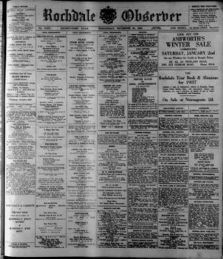 cover page of Rochdale Observer published on December 30, 1936
