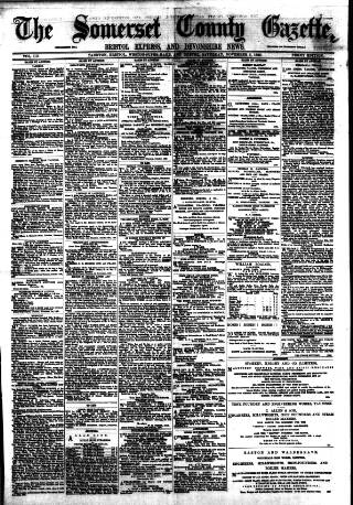 cover page of Somerset County Gazette published on November 2, 1889