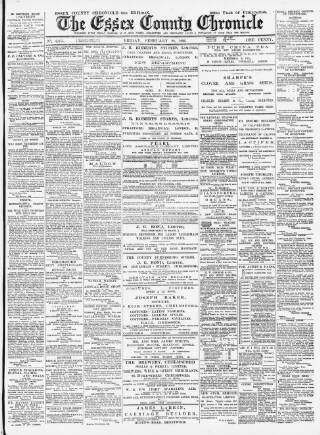 cover page of Chelmsford Chronicle published on February 28, 1896