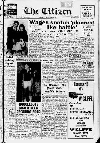 cover page of Gloucester Citizen published on November 30, 1964