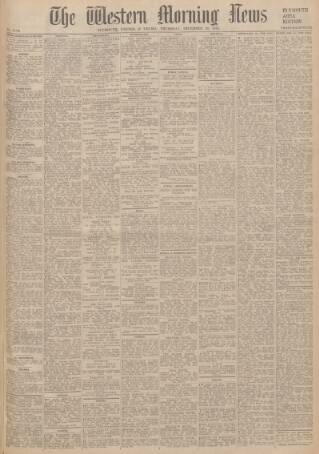 cover page of Western Morning News published on December 30, 1948