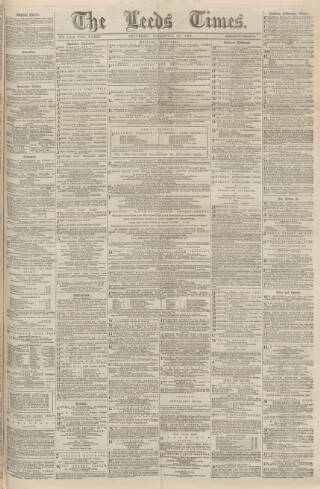 cover page of Leeds Times published on November 30, 1867