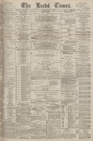 cover page of Leeds Times published on May 29, 1880