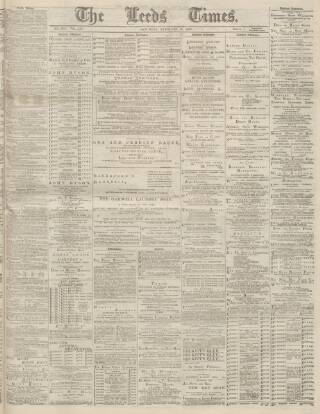 cover page of Leeds Times published on February 28, 1885