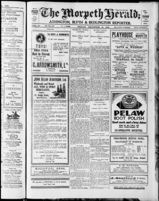 cover page of Morpeth Herald published on December 30, 1932