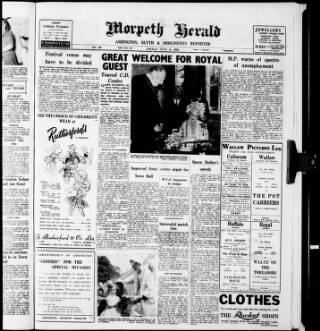 cover page of Morpeth Herald published on July 6, 1962
