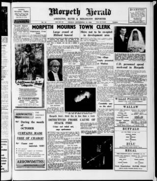 cover page of Morpeth Herald published on September 18, 1964
