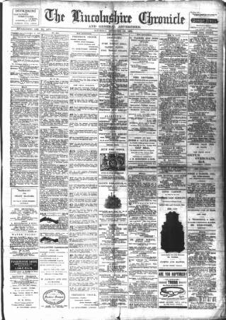 cover page of Lincolnshire Chronicle published on December 30, 1905
