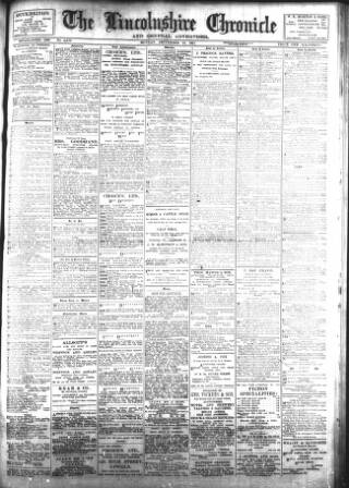 cover page of Lincolnshire Chronicle published on September 18, 1911