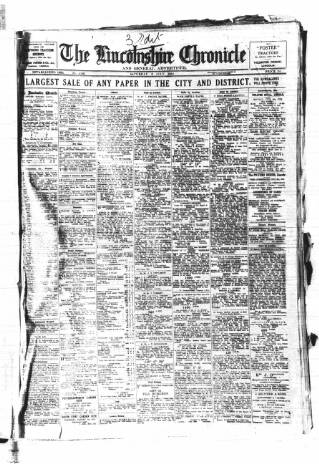 cover page of Lincolnshire Chronicle published on July 6, 1918