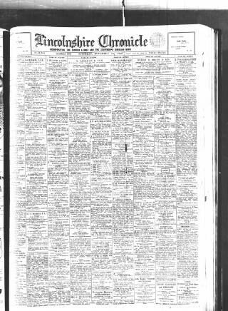 cover page of Lincolnshire Chronicle published on November 15, 1952