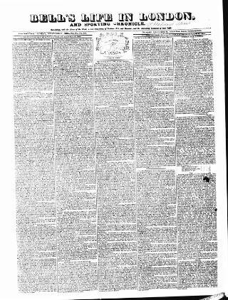 cover page of Bell's Life in London and Sporting Chronicle published on December 30, 1832