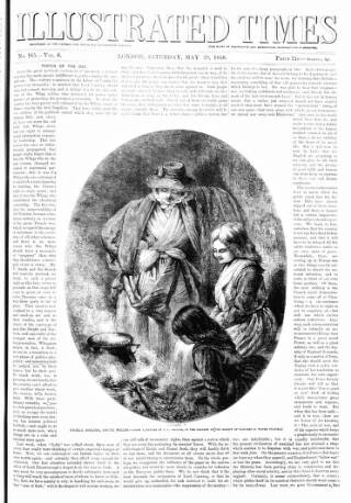 cover page of Illustrated Times published on May 29, 1858