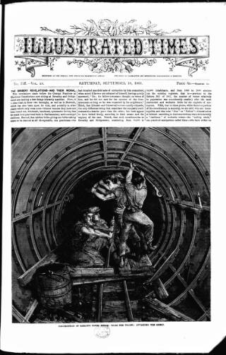 cover page of Illustrated Times published on September 18, 1869