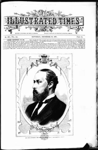 cover page of Illustrated Times published on December 30, 1871