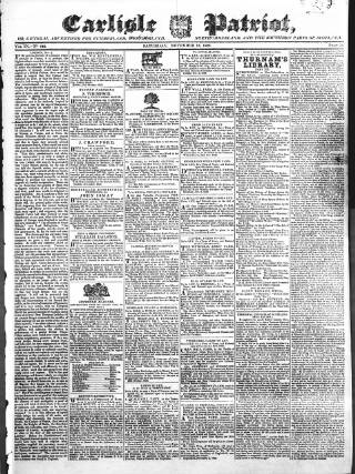 cover page of Carlisle Patriot published on November 15, 1823