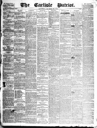 cover page of Carlisle Patriot published on December 30, 1848