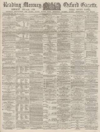 cover page of Reading Mercury published on September 18, 1886