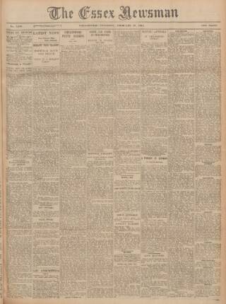 cover page of Essex Newsman published on February 28, 1931