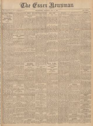 cover page of Essex Newsman published on July 6, 1935
