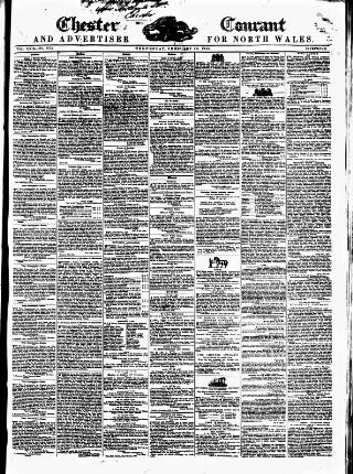cover page of Chester Courant published on February 28, 1849