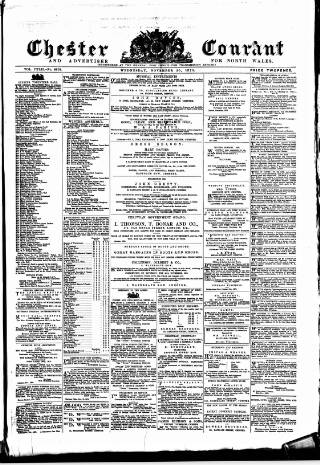 cover page of Chester Courant published on November 30, 1870