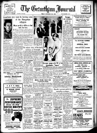 cover page of Grantham Journal published on November 30, 1956