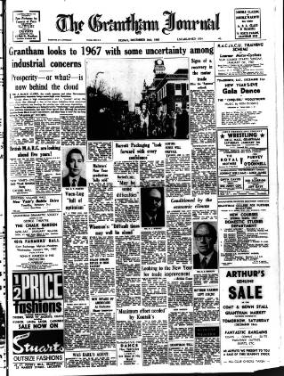 cover page of Grantham Journal published on December 30, 1966