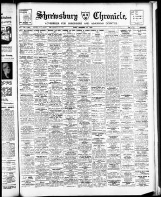 cover page of Shrewsbury Chronicle published on November 30, 1945
