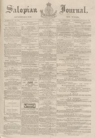 cover page of Salopian Journal published on February 4, 1862