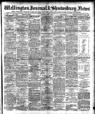 cover page of Wellington Journal published on July 6, 1901
