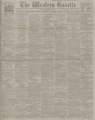 cover page of Western Gazette published on November 15, 1918