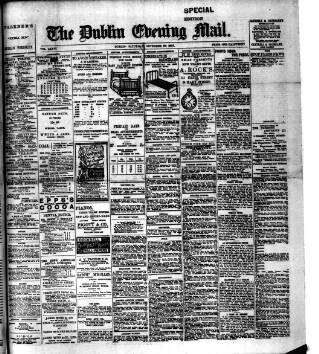 cover page of Dublin Evening Mail published on November 30, 1901