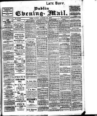 cover page of Dublin Evening Mail published on December 30, 1907