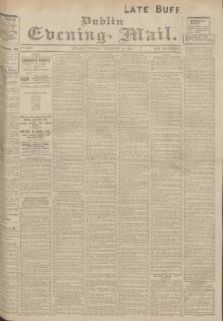 cover page of Dublin Evening Mail published on February 28, 1911