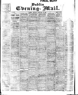 cover page of Dublin Evening Mail published on February 28, 1916