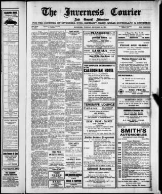 cover page of Inverness Courier published on December 30, 1969