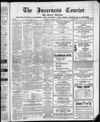 cover page of Inverness Courier published on May 29, 1979