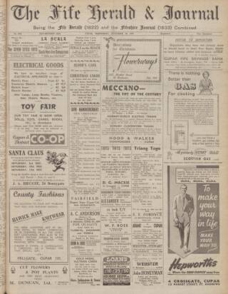 cover page of Fife Herald published on November 30, 1955