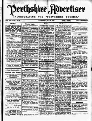 cover page of Perthshire Advertiser published on May 29, 1935