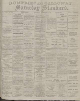 cover page of Dumfries and Galloway Standard published on November 30, 1918