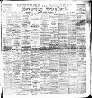 cover page of Dumfries and Galloway Standard published on November 15, 1890