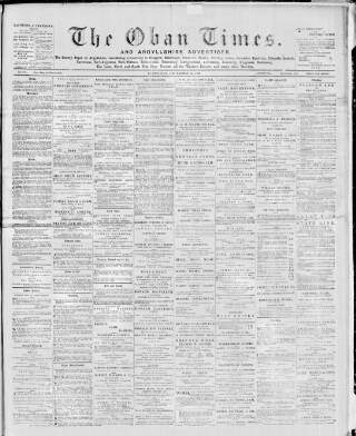 cover page of Oban Times and Argyllshire Advertiser published on December 30, 1899