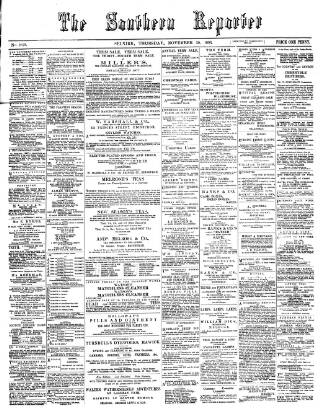 cover page of Southern Reporter published on November 30, 1893