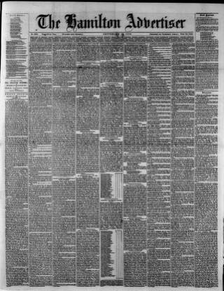 cover page of Hamilton Advertiser published on September 18, 1880