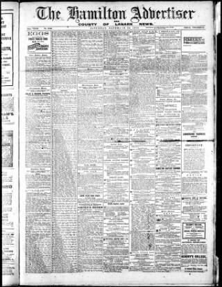 cover page of Hamilton Advertiser published on November 30, 1918