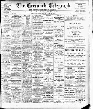 cover page of Greenock Telegraph and Clyde Shipping Gazette published on February 28, 1901