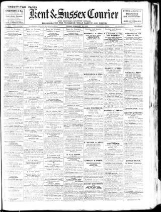 cover page of Kent & Sussex Courier published on February 28, 1930