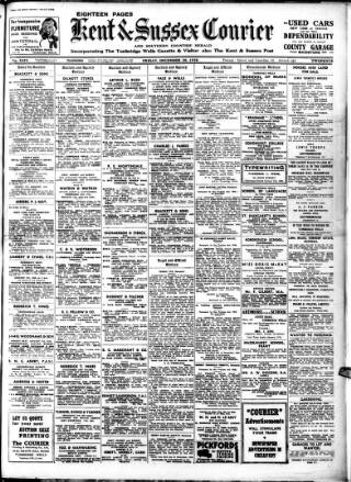 cover page of Kent & Sussex Courier published on December 30, 1938